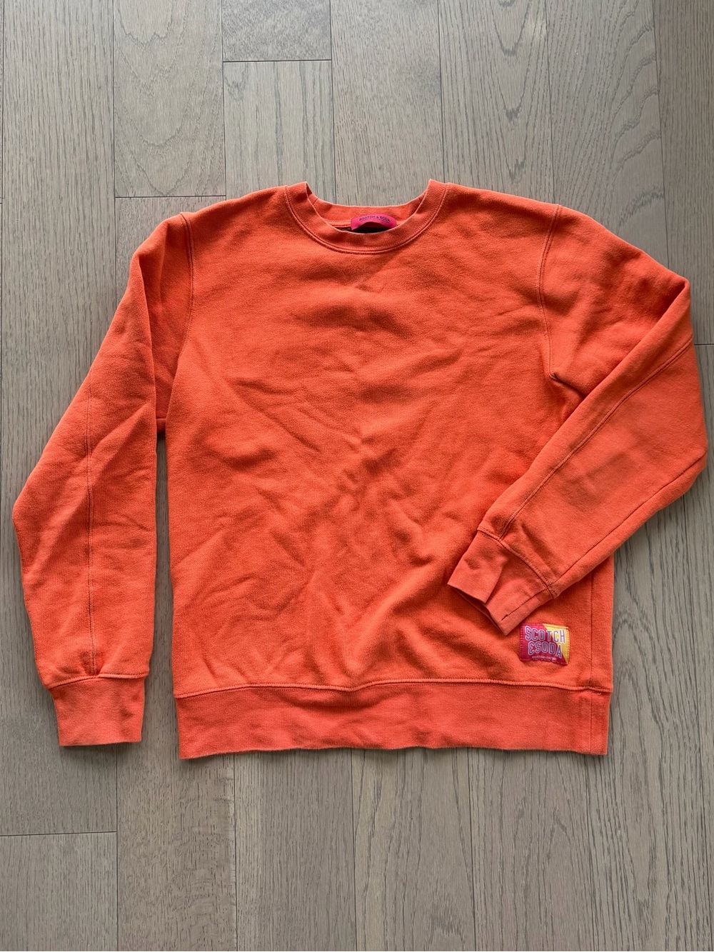 Scotch & Soda Orange Crewneck Sweatshirt